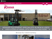 Tablet Screenshot of kensar.com